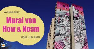 „On tiptoes“ Mural von How & Nosm (Hownosm)